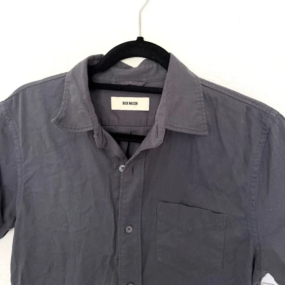 Buck Mason Twill Short Sleeve One Pocket Shirt